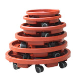 Drainage Trays With Wheel - Succulent Planter Drip Tray - Drain Dish Planter Pot Water Catcher Minimalist Simple Plant Saucer Drainage Plate
