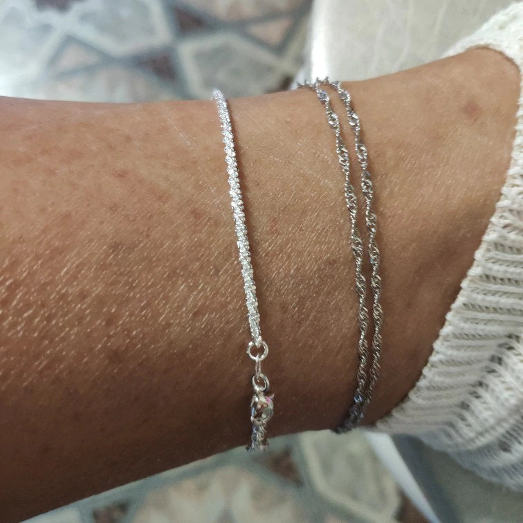 Silver Star Bracelet Oxidized Adjustable Foot Anklets(can be Used as Hand  Bracelets) for Girl/Women,