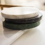 Marble Coaster - Round Hexagon Non-Slip Stone Kitchen Dining Decor - Tableware - Housewarming Gift - Drink Coasters - Bar Coasters