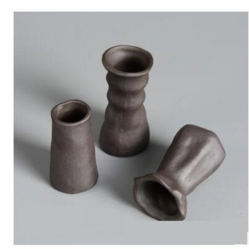 Black Handmade Vase | Decorative Vase | Ceramic Pottery | Minimal Vase | Table Decoration | Centerpiece | Home Decor | Flower Vase | Bedroom