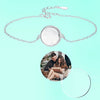 Custom Personalized Round Photo/Name Bracelet - Gift for Her - Girlfriend Mom Wife Gift - Wedding Anniversary Gift - Birthday