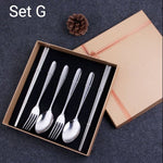 Utensil Gift Set, Portable Traveling, Fork, Spoon, Chopsticks, Reusable Utensils, Cutlery Set, Housewarming Gift, Stainless Steel Tableware