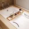 Bamboo Bath Tub Caddy | Bathtub Tray | Housewarming Gift | iPad Holder | Book Holder | Wine Holder | Home Bathroom Decor | Gift for Her