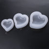 Heart Shaped Silicone Mold - Jewelry Making Mold - Pendant Mold Mould - 3D Love Resin Mold -  Aroma Plaster Candle Soap Mold - Epoxy Molds