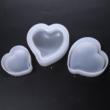 Heart Shape Soap Mold Aromatherapy Candle Making Molds Silicone