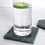 Marble Coaster - Round Hexagon Non-Slip Stone Kitchen Dining Decor - Tableware - Housewarming Gift - Drink Coasters - Bar Coasters
