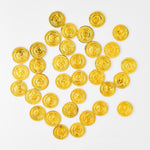 Plastic Gold Coins - Fake Treasure Party Favors - Pirate Coins For Treasure Chest -  Decorating Props - Halloween Supplies