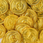 Plastic Gold Coins - Fake Treasure Party Favors - Pirate Coins For Treasure Chest -  Decorating Props - Halloween Supplies