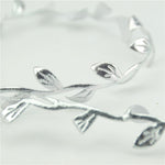 10 Meters Metallic Vining Gold Silver Leaf Trim - Leaf Ribbon - Fabric Leaves Artificial  Fake Vine - Leaf Garland - Ribbon for Headbands