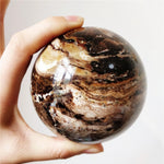 Coffee Opal Spheres, Chocolate Sphere, Small Black Sphere Black Opal Sphere, Black Opal Crystal, Crystal Ball, Black Opal Spiritual