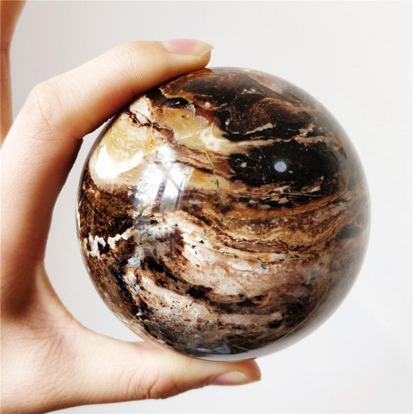 Coffee Opal Spheres, Chocolate Sphere, Small Black Sphere Black Opal Sphere, Black Opal Crystal, Crystal Ball, Black Opal Spiritual