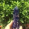 Sodalite Obelisk Tower Point, Blue Crystal Tower, Sodalite Tower, Crystal Reiki Healing, Energy Balancing, Sodalite Wand Spear