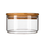Stackable Glass Jar with Bamboo Lid | Food Storage | Candle Jars | Kitchen | Declutter | Kitchen Organization | Glass Storage | Bamboo