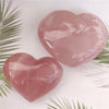 Heart Rose Quartz Crystal - Rose Quartz Heart Crystal - Healing Crystals And Stones - Rose Quartz Heart Stone - Heart Chakra Crystals