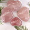 Heart Rose Quartz Crystal - Rose Quartz Heart Crystal - Healing Crystals And Stones - Rose Quartz Heart Stone - Heart Chakra Crystals