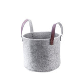 Felt Storage Basket -  Laundry Bag - Closet Toy Book Hamper - Shelf Box Organizer -  Living Room Bedroom Bathroom Toiletry Makeup Book Toy