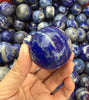 Lapis lazuli sphere, Polished Lapis Lazuli ball, Meditation ball, Unique ball, Natural Crystal Sphere Stone, Divination ball,Christmas gift
