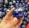 Lapis lazuli sphere, Polished Lapis Lazuli ball, Meditation ball, Unique ball, Natural Crystal Sphere Stone, Divination ball,Christmas gift