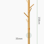 Wooden Coat Hanger, Simple Minimalist Coat Rack, Wood Hanger Floor Standing, Home Furniture Storage Clothes Hanging Hanger Bedroom Drying
