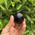 Black Obsidian Sphere - Black Obsidian Crystal Sphere - Obsidian Crystal Ball - Healing Crystals And Stones - Black Obsidian Stone Sphere
