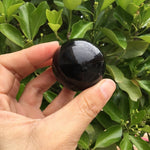 Black Obsidian Sphere - Black Obsidian Crystal Sphere - Obsidian Crystal Ball - Healing Crystals And Stones - Black Obsidian Stone Sphere