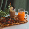 Handwoven Round Rattan Breakfast Tray | Wicker Storage Tray | Wedding Gift | Breakfast Table Tray | Bowl Tray | Straw Tray