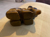 Tiger Eye Bear - Carved Stone Figurine - Totem Gemstone - Spiritual Animal Carving - Solar Plexus Chakra