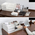 Cosmetic Storage Box Organizer, Desktop Makeup Organizer, Jewelry Drawer Container, Makeup Vanity, Desk Organizer, Toiletry Bathroom Storage