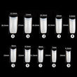 600 Pcs Coffin Nail Tips -Press on Nails- Flase Nails - French  Glue on Nails - Ballet Nail Tips - White Transparent Clear Ballerina