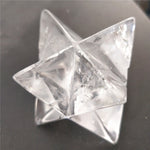 Quartz Crystal Merkaba Star - Natural quartz Crystal - White Crystal Reiki Healing Crystal - Energy Spiritual - Sacred Geometry Chakra