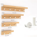 Wood Hook Rack with Shelf, Farmhouse Hook Rack, Wall Mounted Rack, Backpack Hook Rack, Entryway Hooks, Bathroom Towel Hooks, Towel Hanger