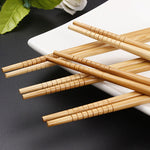 Japanese Style Wooden Chopstick - Travel Set with Box - Oriental Tableware Sushi - Chinese Chopstick - Natural - Reusable - Kitchen Supplies
