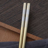 Japanese Style Steel Chopstick - Oriental Tableware Sushi - Chinese Chopstick - Natural - Reusable - Kitchen Supplies - Dining Dinner