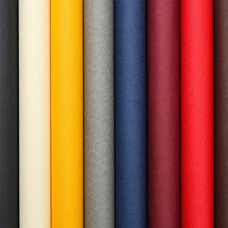 Linen Wrapping Paper Roll - For Birthday Presents Christmas Gifts - Solid Color - Black White Yellow Gray Red Brown Blue - Gift Wrap Craft