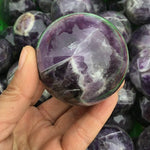Large Real Natural Amethyst Crystal Ball | Healing Natural Amethyst Ball | Large Amethyst Crystal Sphere | Purple Crystal Ball | Reiki