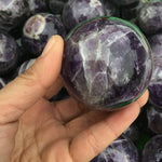 Large Real Natural Amethyst Crystal Ball | Healing Natural Amethyst Ball | Large Amethyst Crystal Sphere | Purple Crystal Ball | Reiki