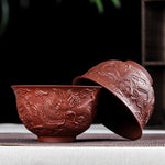 Traditional Chinese Dragon Tea Cups - Authentic, Green Tea, Fruit Tea, Ceramic, Asian Style, Matcha Tea, Mini Cup, Sake Cup Kung Fu