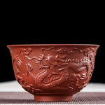 Traditional Chinese Dragon Tea Cups - Authentic, Green Tea, Fruit Tea, Ceramic, Asian Style, Matcha Tea, Mini Cup, Sake Cup Kung Fu