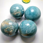 Blue Calcite Sphere, Crystal Ball, Blue Calcite Sphere, Blue Calcite Crystal, Crystal Sphere Aura, Soothing Gemstone, Mediation Aid