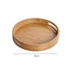 Round Wooden Breakfast Tray | Storage Tray | Serving Tray with Handle | Bowl Tray | Platter | Tea Tray | Home Decor | Snack Tray | Farmhouse