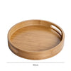 Round Wooden Breakfast Tray | Storage Tray | Serving Tray with Handle | Bowl Tray | Platter | Tea Tray | Home Decor | Snack Tray | Farmhouse