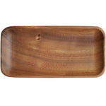 Round Edged Small Wooden Breakfast Tray, Rustic Snack Tray, Acacia Serving Tray, Farmhouse Decor, Tea Coffee Wine Tray, Hotel Home, Platter
