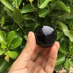 Black Obsidian Sphere - Black Obsidian Crystal Sphere - Obsidian Crystal Ball - Healing Crystals And Stones - Black Obsidian Stone Sphere