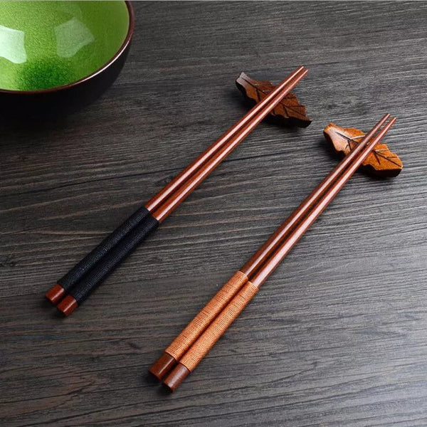 Japanese Style Wooden Chopstick - Oriental Tableware Sushi - Chinese Chopstick - Natural - Reusable - Kitchen Supplies - Dining Dinner