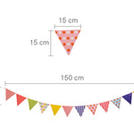 Garland Flag Bunting Ombre Rainbow Color Banner, Solid Pennants, Wedding Photo Prop, Baby Nursery Decor, Birthday Party, Bridal Hanging