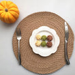Round Linen Table Mat Coaster - Wedding Gift Tea Set Mat - Placemat - Decor - Dining Table - Tableware - Dinner Supplies - Geometric Mats