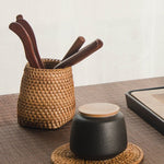 ที่รองแก้วหวายกลมถักแบบดั้งเดิม - ที่รองแก้วกาแฟทำมือ - ของขวัญขึ้นบ้านใหม่ - ผ้าปูโต๊ะขอบพู่ - ผ้าปูโต๊ะถักมือ - ห้องครัวและรับประทานอาหาร