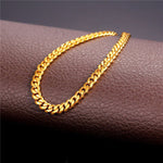 Gold Cuban Link Chain Necklace Cuban Necklace Men Women Miami Cuban Curb Links Necklaces Jewelry Gift For Men Boyfriend Punk Gangster