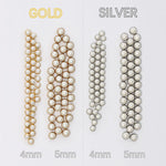 กระดุมตุ๊กตา 50 ชิ้น ขนาดเล็ก 5 มม. สำหรับถักเย็บผ้า ทำงานฝีมือ