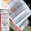 16 Pcs Hand Embroidery Needles Number 3 - 9, Gold Eye Needle Variety Pack, Crewel Needles, Cotton or Silk Embroidery Needle, Steel Needles